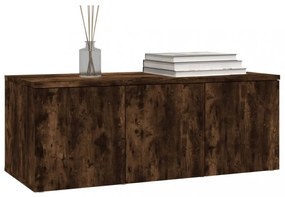 füstös tölgy színű szerelt fa TV-szekrény 80 x 34 x 30 cm