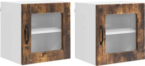 vidaXL Konyhaszekrény 2 pcs Füstölt tölgy 40 x 31 x 40 cm Faanyag