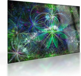 Kép - Absztrakt geometriai formák (üvegen) (70x50 cm)