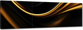 Vászonkép 150x50 Selyem arany szalag