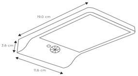 Lucide 22862/04/30 - LED napelemes lámpa szenzorral BASIC LED/3W/1,2V IP44
