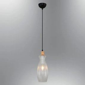 BOTTLE kábelre szerelhető csillár 1xE14/4W/230V átlátszó