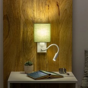 Brilagi - LED Fali lámpa NUBILA 1xE27/25W/230V + LED/3W fehér/zöld