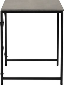 Íróasztal, beton/fekete, 90x60 cm, MELLORA