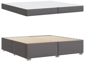 Ágykeret Szürke 200 x 200 cm Műbőr