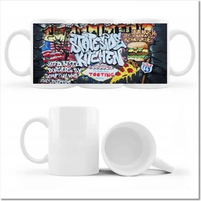 Grafiti Usa Hamburger fényképes bögre