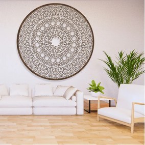 Luxus fa mandala a falon 3D belső dekoráció | HELA
