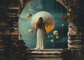 Poszter 35x25cm Színház a romok portálján