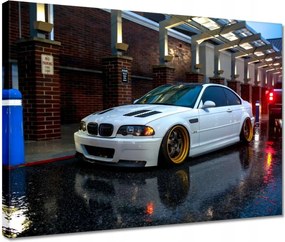 Vászonkép 40x30 Bmw alacsony profilú gumiabroncsok