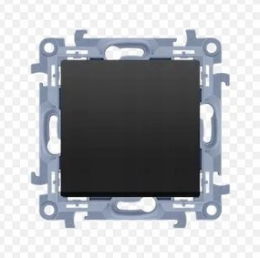 Egykapcsolós kapcsoló fekete Simon 10 CW1C.01/49 Kontakt-Simon