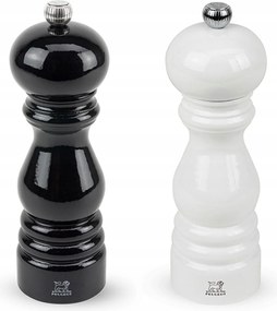 Peugeot só- és borsdaráló szett Paris 18cm fa fekete fehér