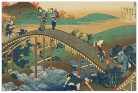 Kép - Katsushika Hokusai, Ariwara no Narihirafrom the series One Hundred, Poems Explained by the Nurse (Hyakunin isshu uba ga etoki), reprodukciók (90x60 cm)