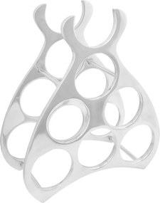 vidaXL Borágas Ezüst 32 x 14 x 37.5 cm Alumínium
