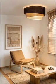 Brilagi - Mennyezeti lámpatest TRIO 3xE27/60W/230V Ø 60 cm barna/bézs/fehér