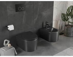 Mexen Sofia Rimless fĂŒggĆ WC csĂ©sze, matt fekete, 3354XX85