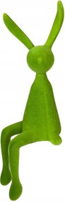 Figura Dekoráció Nyuszi Ülő figura Húsvét zöld 35 cm