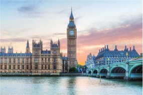 Kép - London pasztell színekben (90x60 cm)