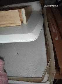 AKCIÓ Fehér étkezőasztal COMBO 120X75 II. osztály