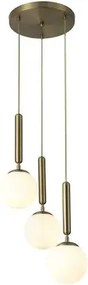 Rabalux beltéri függeszték  e14 3x9w arany/fehér divina