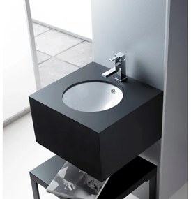 Bathco 0052 - Süllyesztett mosdó CERDENA, átmérő 38 cm, porcelán/fehér