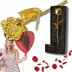 Arany Örök Rózsa Nőnapi Ajándék Anyukáknak Arany 24 karát