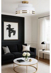 Mennyezeti lámpa TAMI 1xE27/60W/230V átm. 40 cm fehér/arany