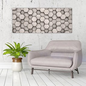 Kép - Hatszögek beton kivitelben (120x50 cm)