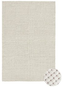 Elefántcsont színű mosható-kézi szövésű gyapjú szőnyeg 80x140 cm Unexpected Wool – Lorena Canals