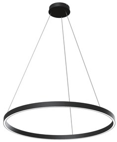 Maytoni MOD058PL-L42B3K - LED Csillár zsinóron RIM LED/51W/230V átm. 80 cm fekete
