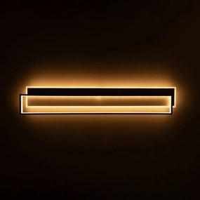 BRILAGI - LED dimmelhető mennyezeti lámpatest OUTLINE LED/90W/230V 18x100 cm fehér/fekete + távirányító