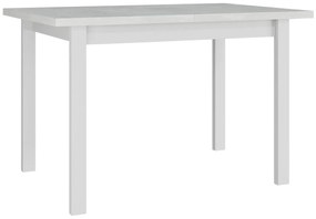 Asztal Victorville 111Fehér, 78x70x120cm, Hosszabbíthatóság, Laminált forgácslap, Fa, Részben összeszerelt