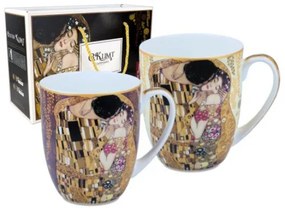 H.C.532-7404 Porcelán bögreszett 2db-os, 450ml, Klimt:The Kiss