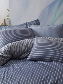 Bamboo bambusz-pamut szatén dupla ágyneműhuzat garnitúra 200 × 220 cm, kék