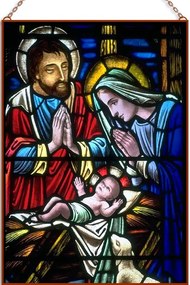 Tiffany stílusú díszüveg üvegkép, falikép