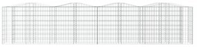 íves horganyzott vas gabion magaságyás 400x50x100 cm