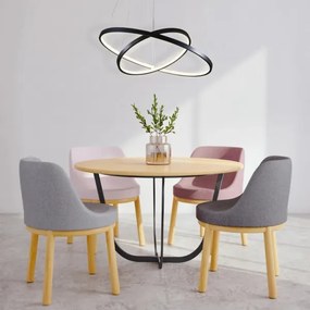 LED Csillár zsinóron LEA LED/35W/230V 4000K átm. 60 cm fekete