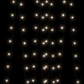5 db 5x200 LED-es hideg fehér bel-/kültéri napelemes fényfüzér