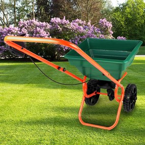 SEED szórókocsi, 25l, zöld/narancs Gardebruk