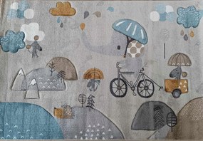 Gyerekszőnyeg rövid puha szőrrel,boho 160x230cm