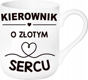 Bögre Elegáns Ajándék Vezető Arany Szív Születésnap Karácsony+ Név