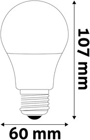 Avide LED Globe A60 8W 806LM E27 EW 2700K