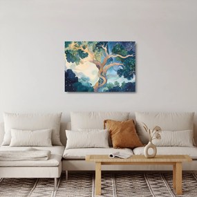 Üveg kép – Kozmikus fa (70x50 cm)