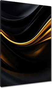 Vászonkép 70x100 Selyem arany szalag