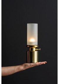 Aranyszínű LED dimmelhető asztali lámpa fém-üveg búrával (magasság 29,5 cm) Camp – Leitmotiv