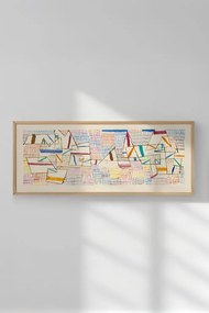 Artsmdfyty3-50120 keretezett MDF falikép, 50 x 120 cm