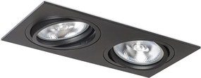 RENDL PASADENA G53 SQ II fekete 230V LED G53 2x15W