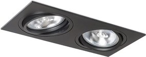 RENDL PASADENA G53 SQ II černá 230V LED G53 2x15W