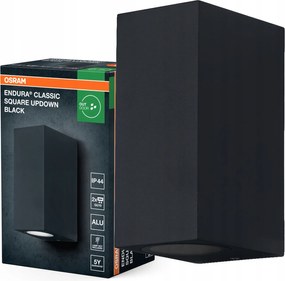 Kerti fali lámpa Kültéri homlokzati lámpa GU10 Fekete IP44 Endura Osram