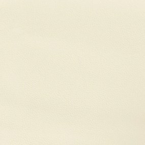 krémszínű műbőr fejtámla 144x5x118/128 cm