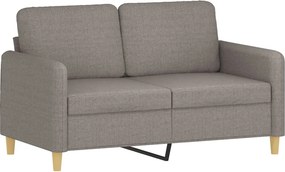 vidaXL kétszemélyes fekete szövetkanapé 120 cm